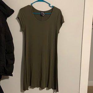 Olive T-shirt Dress